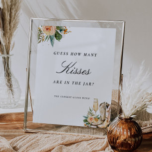 Affiche Devinez combien de baisers Connexion Fête des mari