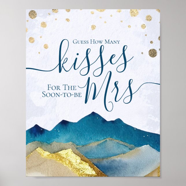 Affiche Devinez combien de baisers pour bientôt M. Mme Bri (Devant)