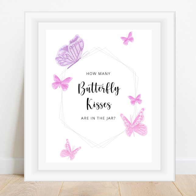 Affiche Devinez combien de bisous de papillon (Créateur téléchargé)