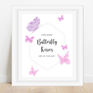Affiche Devinez combien de bisous de papillon