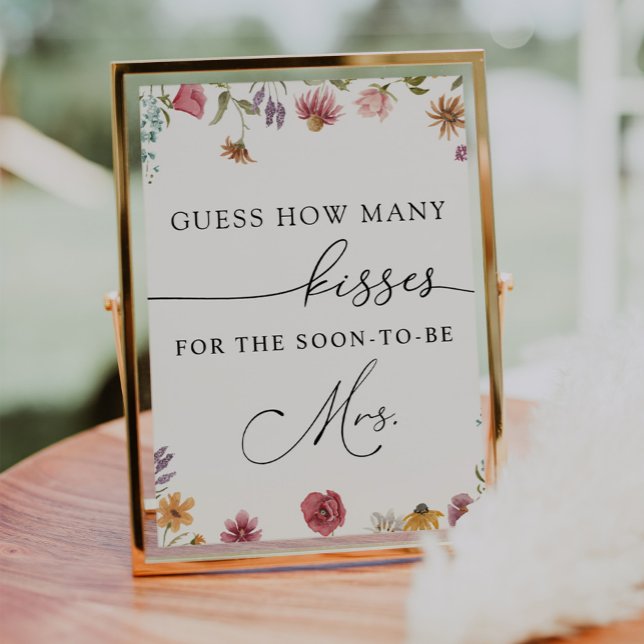 Affiche Devinez combien de bisous pour la future Mme  (Créateur téléchargé)