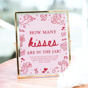 Affiche Devinez combien de bisous pour la Saint-Valentin B