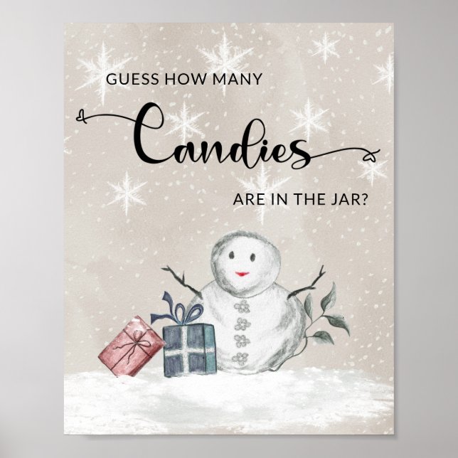 Affiche Devinez combien de bonbons (Devant)