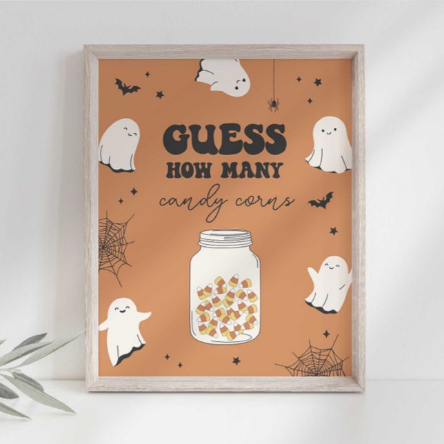 Affiche Devinez combien de bonbons dans le panneau du part (Créateur téléchargé)