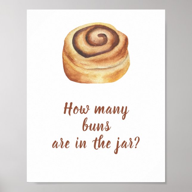 Affiche Devinez combien de buns à la cannelle (Devant)