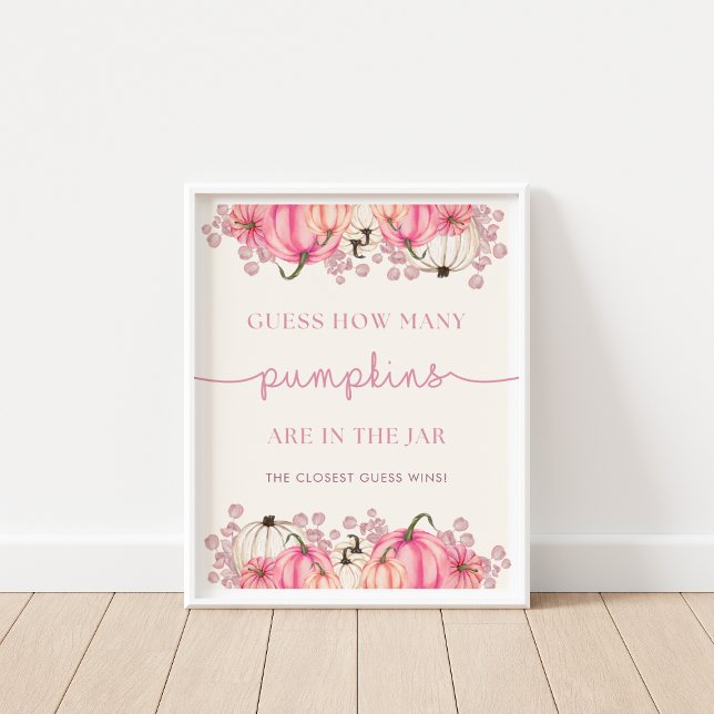 Affiche Devinez Combien De Citrouilles Sont Dans Le Pannea (Créateur téléchargé)