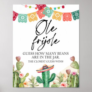 Affiche Devinez combien de haricots Ole Frijole jeu de dou