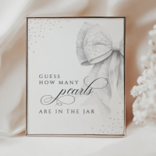 Affiche Devinez combien de panneaux de table de Fêtes des