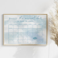 Devinez la date d'arrivée Calendrier Cloud 9 Bleu