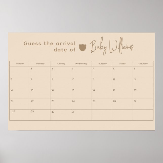 Affiche Devinez la date de naissance Jeu (Devant)