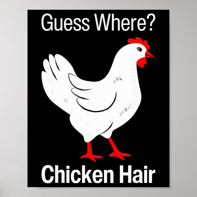 Affiche Devinez où cheveux de poulet Drôles de poules Humo (Devant)