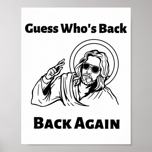Affiche Devinez qui est de retour, le chrétien Jésus heure (Devant)