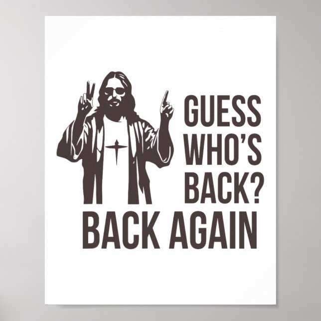 Affiche Devinez qui est encore Ck Ck Joyeuses Pâques Jésus (Devant)