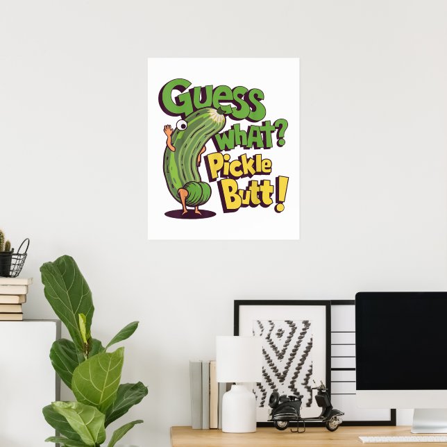 Affiche Devinez quoi_ Fesses de cornichon ! Drôle de conco (Bureau à domicile)