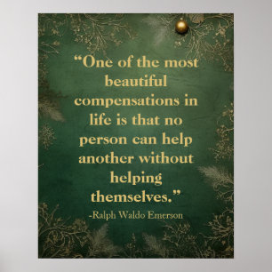 Affiche Devis d'aide Emerson Vert Vintage