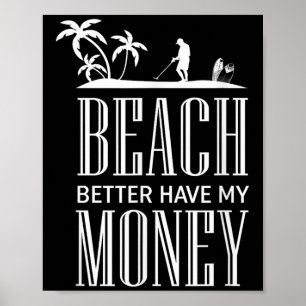 Affiche Devis de détection de métal amusant - Graphique de