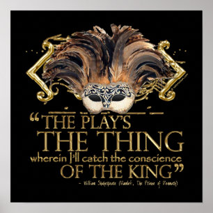 Affiche Devis de lecture de hameçon (version or)