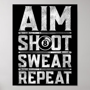 Affiche Devis de motivation du billard billard Snooker Pla