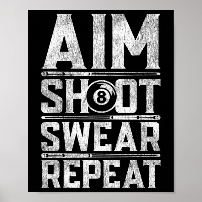 Affiche Devis de motivation du billard billard Snooker Pla (Devant)