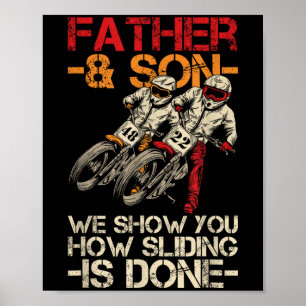 Affiche Devis De Moto À Piste Plate Pour Une Piste Plate