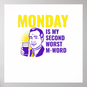 Affiche Devis drôle du lundi