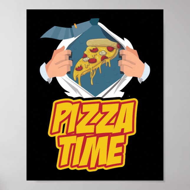 Affiche Devis heure de pizza (Devant)