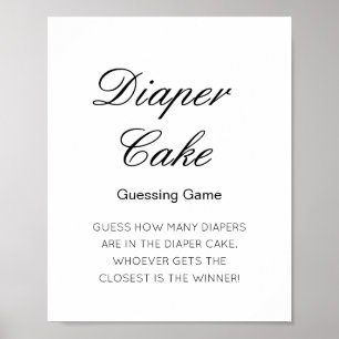 Affiche Devis modifiable Combien de Baby showers de gâteau