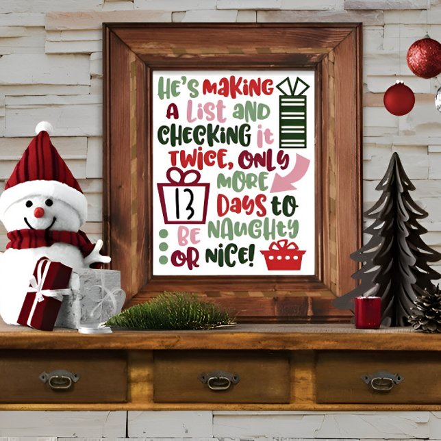 Affiche Devis tendance de Noël de Noël (Créateur téléchargé)