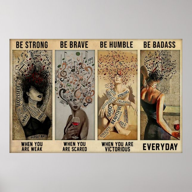 Affiche devis vintage (Devant)