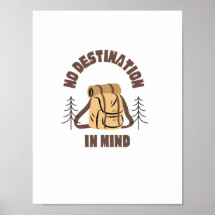 Affiche Devis voyage Aucune destination à l'esprit Wall ar