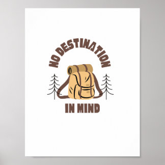 Affiche Devis voyage Aucune destination à l'esprit Wall ar