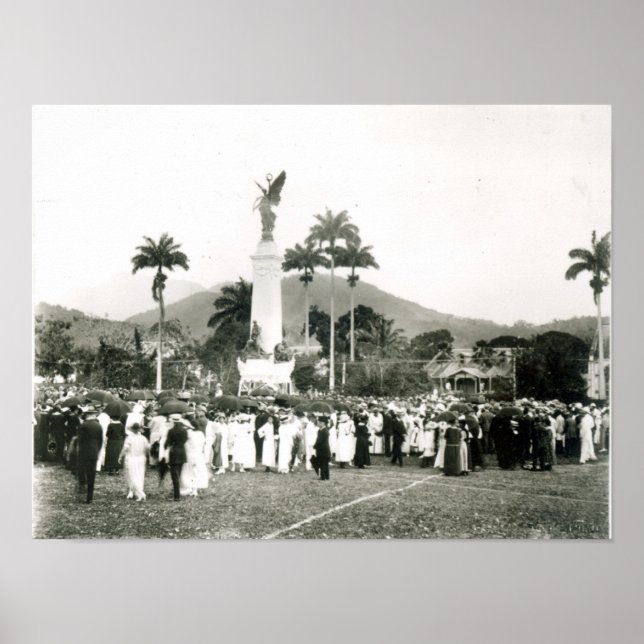 Affiche Dévoilement du mémorial de guerre (Devant)