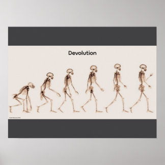 Affiche "Devolution", funny, humor, joke