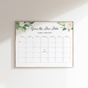 Affiche DEVON Devine La date d'échéance Baby shower jeu 16