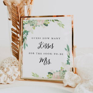 Affiche DEVON Devinez combien de baisers Fête des mariées