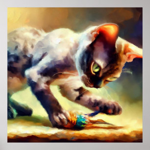 Affiche Devon Rex Cat