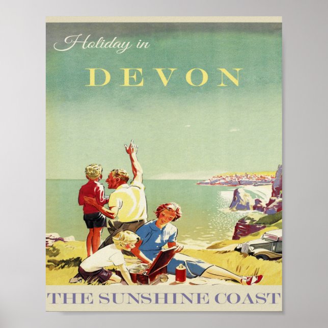 Affiche Devon Vintage (Devant)