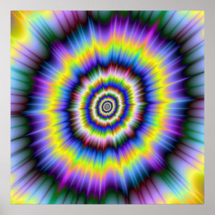 Affiche d'explosion de couleur