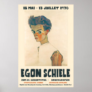 Affiche d'exposition Egon Schiele Staatsgalerie