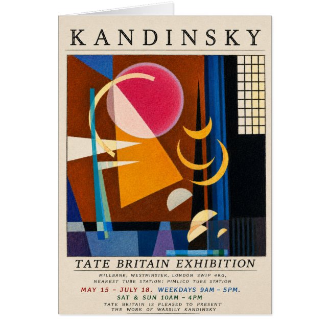 Affiche d'exposition Kandinsky | Géométrique abstr (Devant)