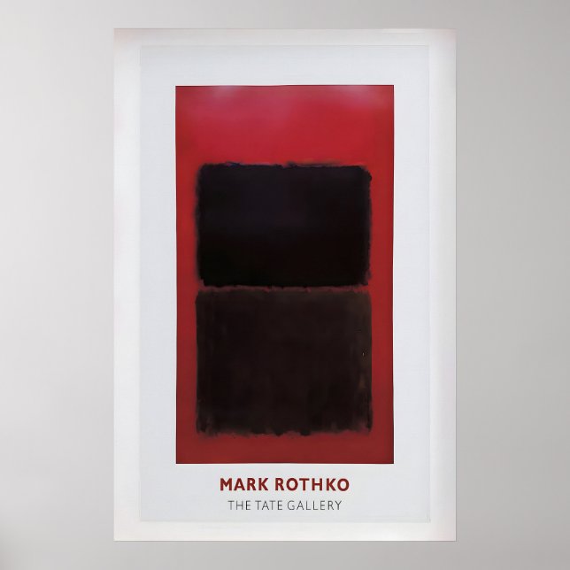 Affiche d'exposition Mark Rothko Art abstrait vint (Devant)