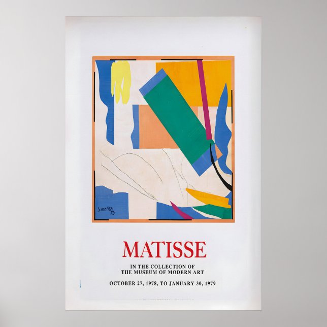 Affiche d'exposition Matisse Impression d'art vint (Devant)