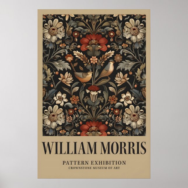 Affiche d'exposition vintage William Morris - Marr (Devant)