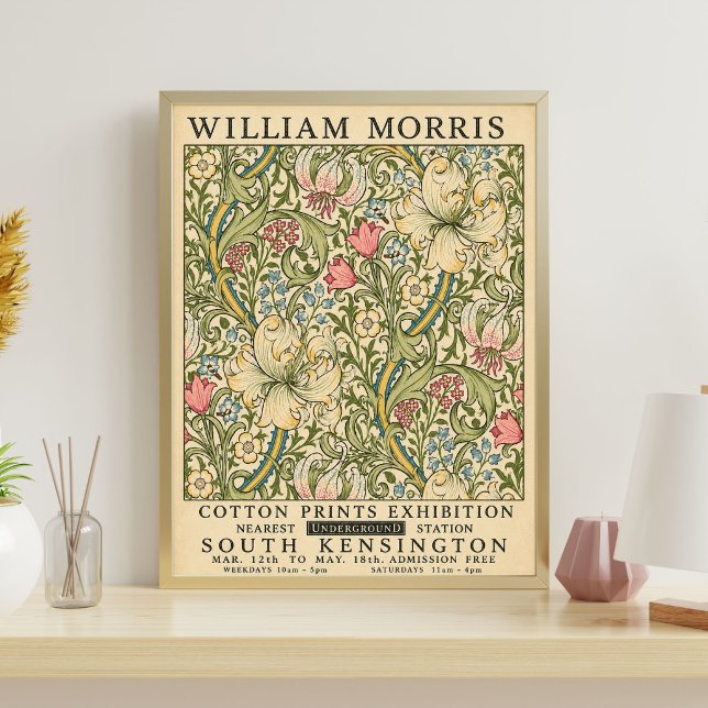 Affiche d'exposition William Morris | Botanique Vi (Créateur téléchargé)