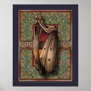 Affiche d'harpe d'O'ffogerty (16x20")