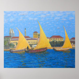 Affiche Dhaw africain à Zanzibar