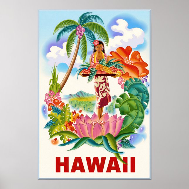Affiche d'Hawaii (Devant)
