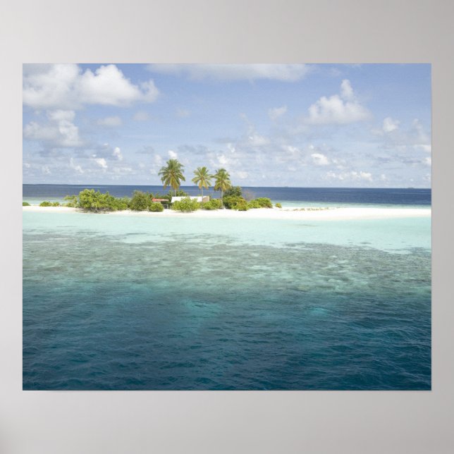 Affiche Dhiggiri Island, South Ari Atoll, The Maldives, (Devant)