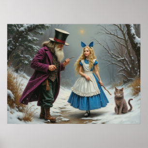 Affiche d'hiver Alice matte