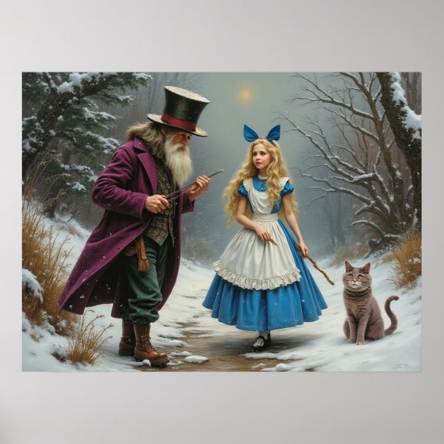 Affiche d'hiver Alice matte (Devant)